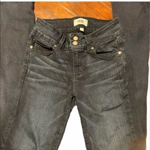 Paige dark wash skinny jeans size 27
